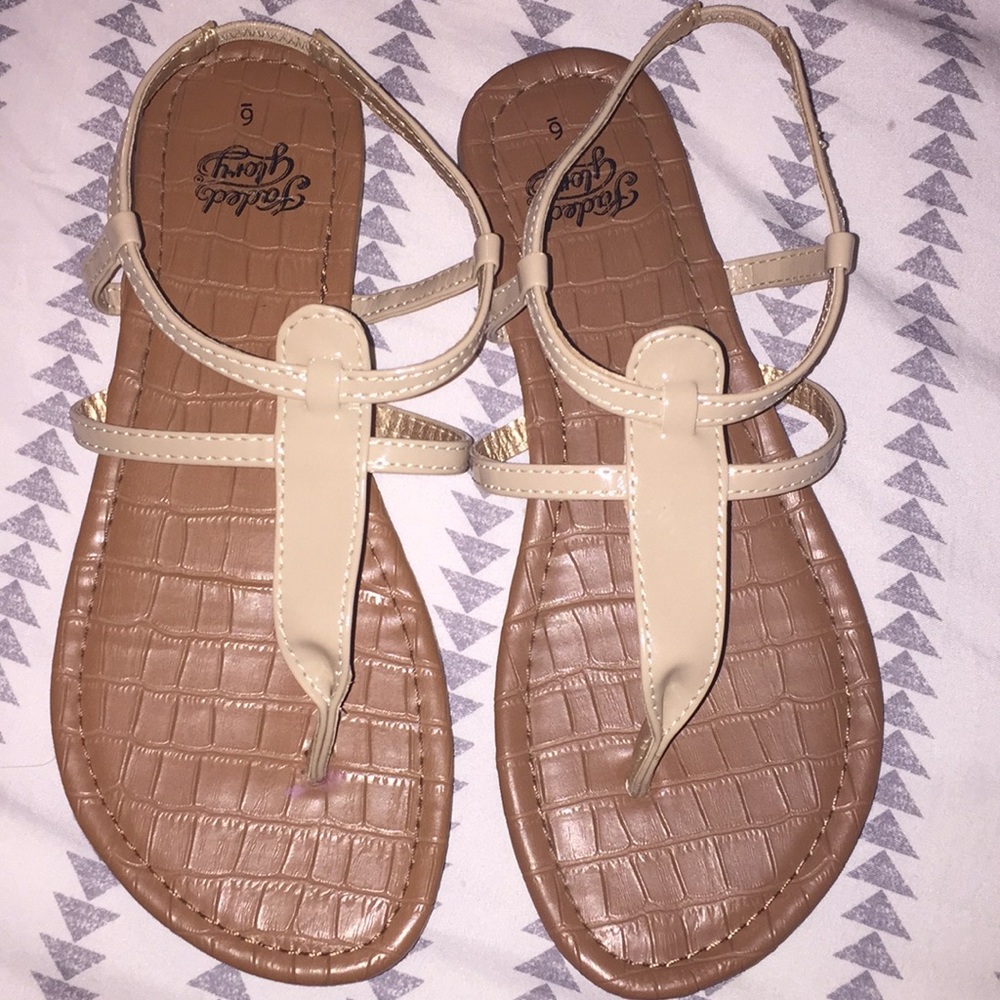 Nude sandals